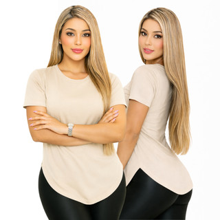 Blusa Feminina dia a dia Tapa Bumbum Basica Lisa