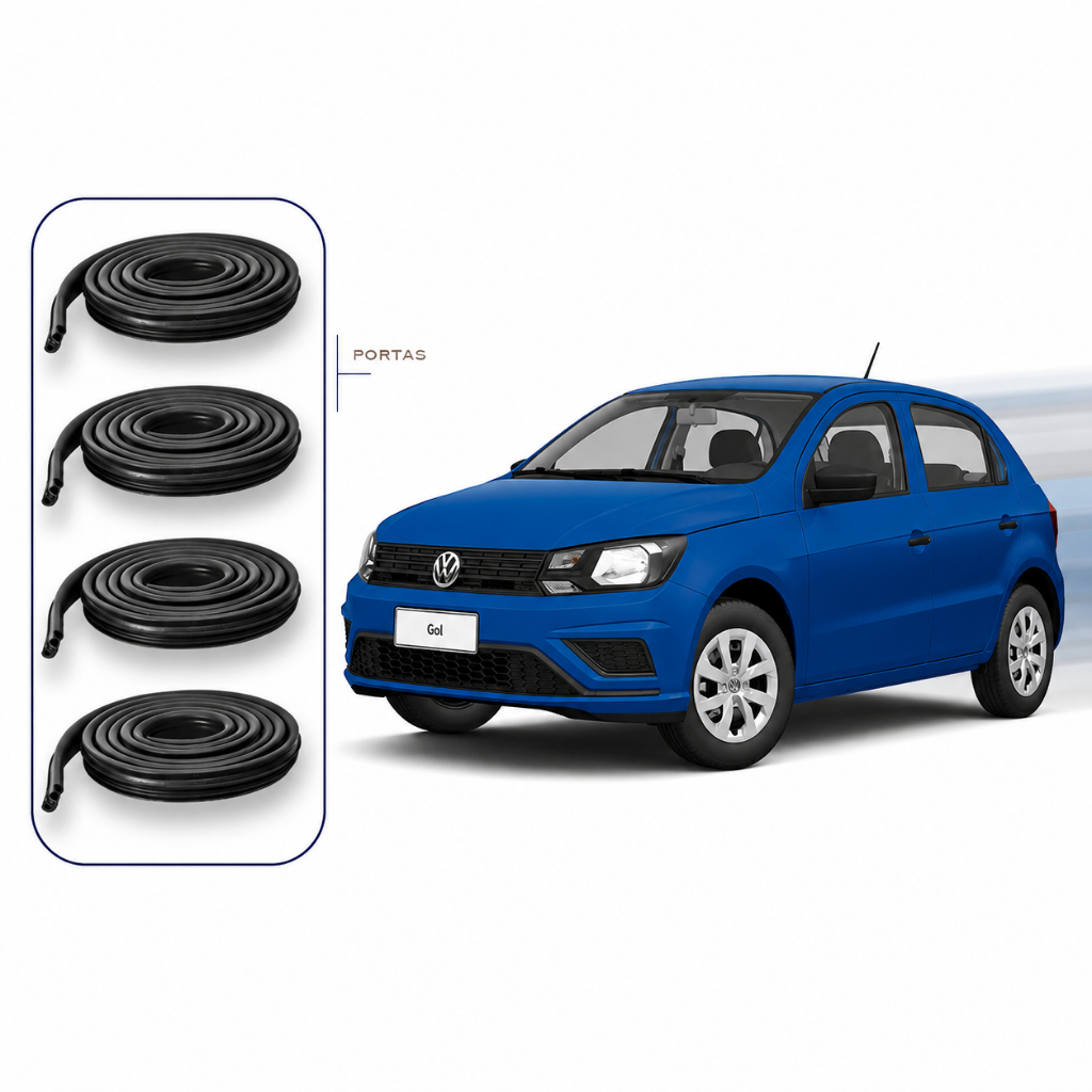 Kit Borrachas Gol Voyage G5 G6 Completo Premium