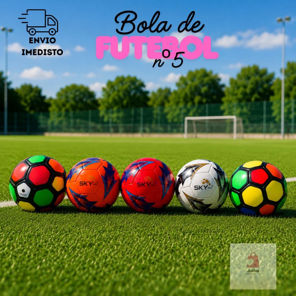Bola De Futebol Campo Nº 5   tamanho Oficial Couro Sintético Resistente