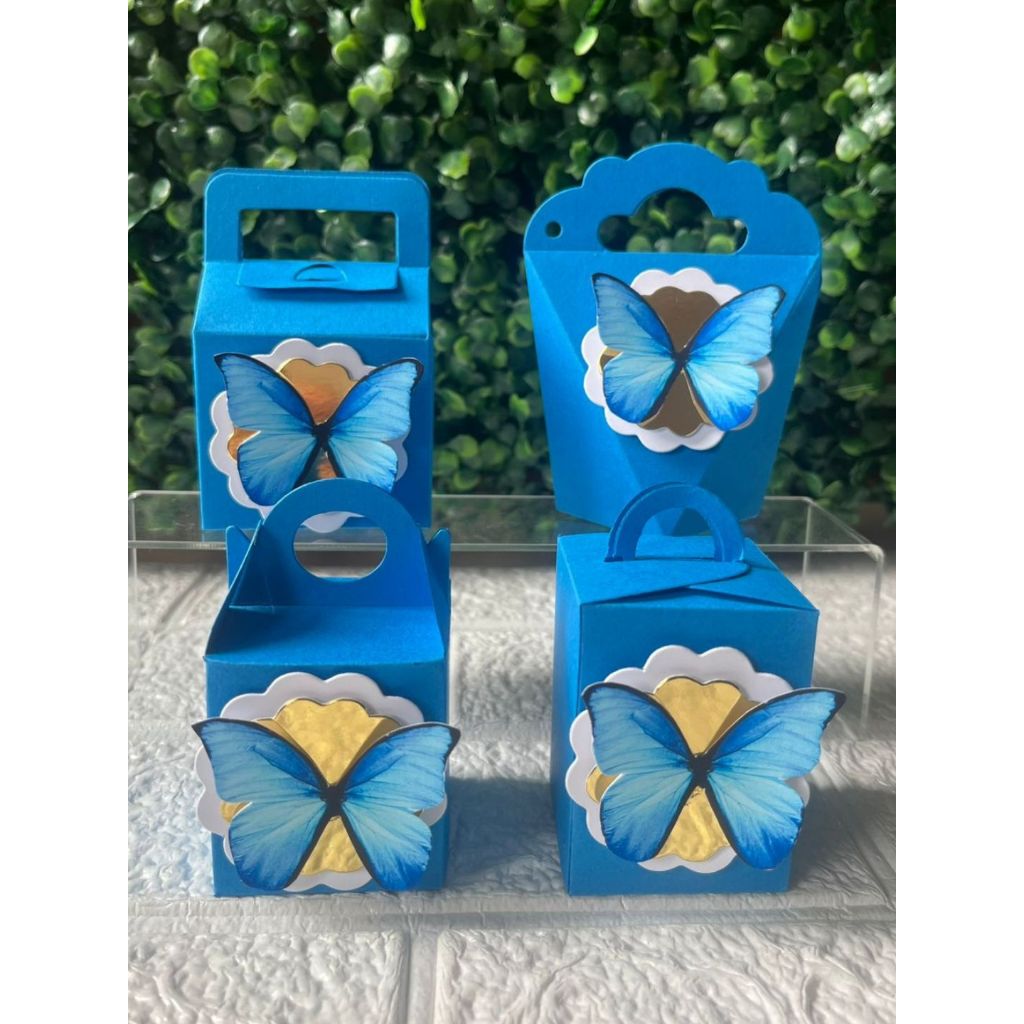 KIT CAIXINHAS BORBOLETAS - Kit festa Jardim das Borboletas  Caixas Personalizada Lembrancinhas Jardim Encantado