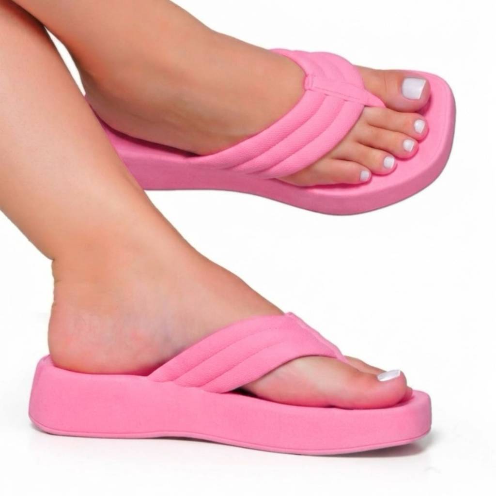 Chinelo Tamanco Nuvem Feminino Plataforma Ortopédico Sandalia Leve Resistente Confortável Blogueiras