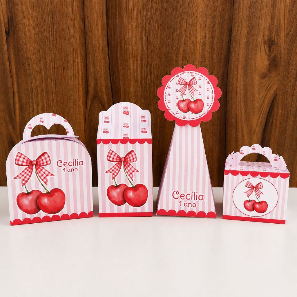 Kit Personalizado Cerejinha - Pegue e monte Personalizados Cereja