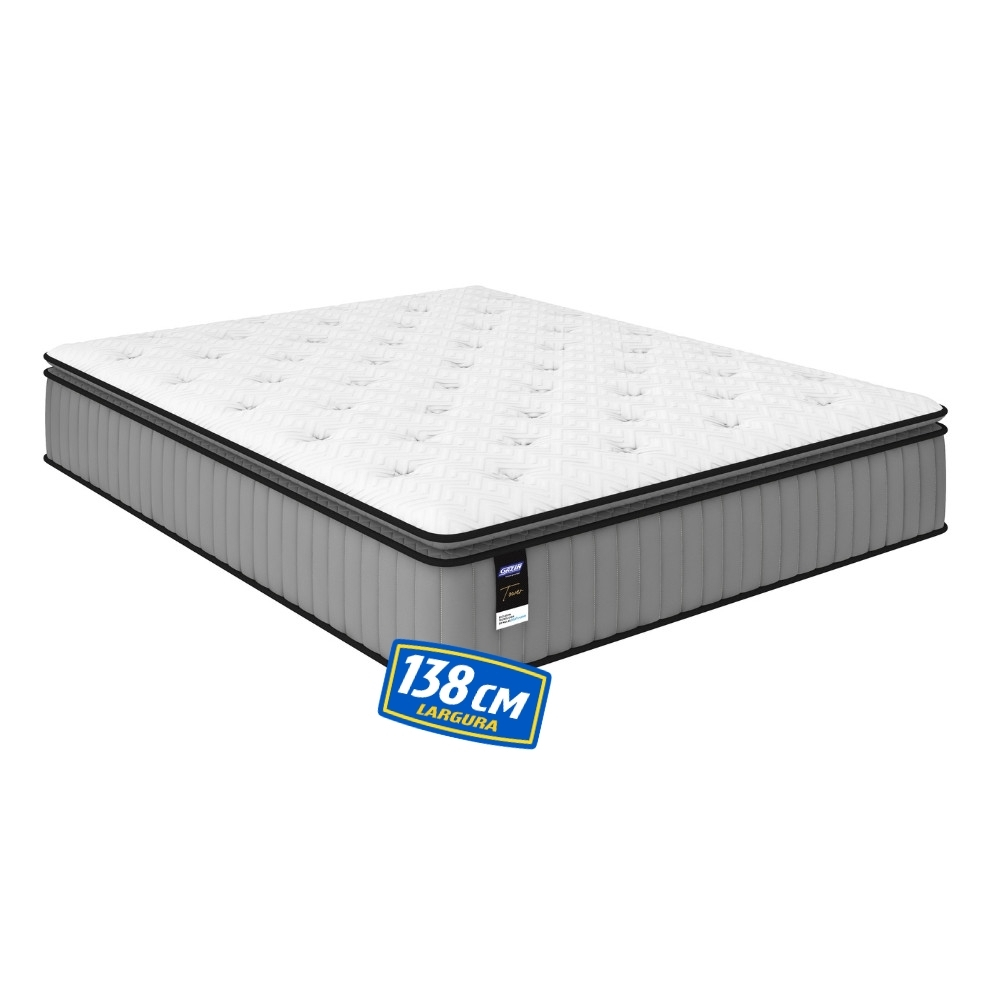 Colchão Casal 138cm Molas Ensacadas Tower HF25 Gazin