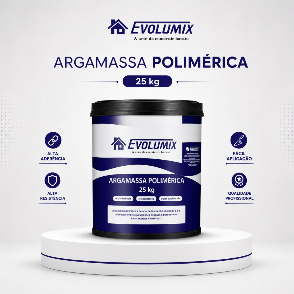 Argamassa Polimérica 25kg Produto Profissional Para Fixação Rápida Forte e Sem Mistura Obra