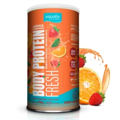 Equaliv Proteína de Colágeno Body Protein Fresh 450g – Sabor Laranja e Morango