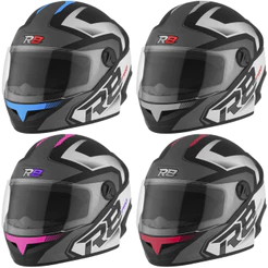 Capacete Fechado Para Motociclista Pro Tork R8 Pro Varias Cores Vermelho Rosa Prata Azul