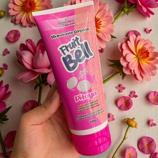 Loção Hidratante Creme de Corpo Hidratação  Corporal 200ml  Pitaya FruitBell - BellCorpus
