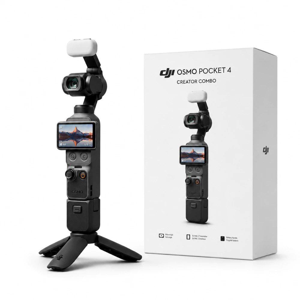 Câmera DJI Osmo Pocket 4 Creator 4k Combo Lançamento 2026