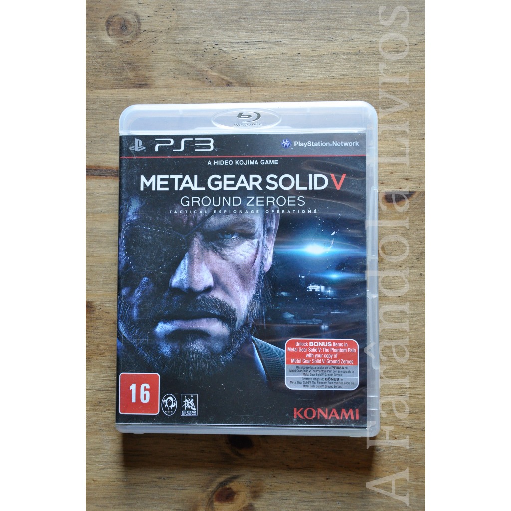 Jogo PS3 Metal Gear Solid V Ground Zeroes