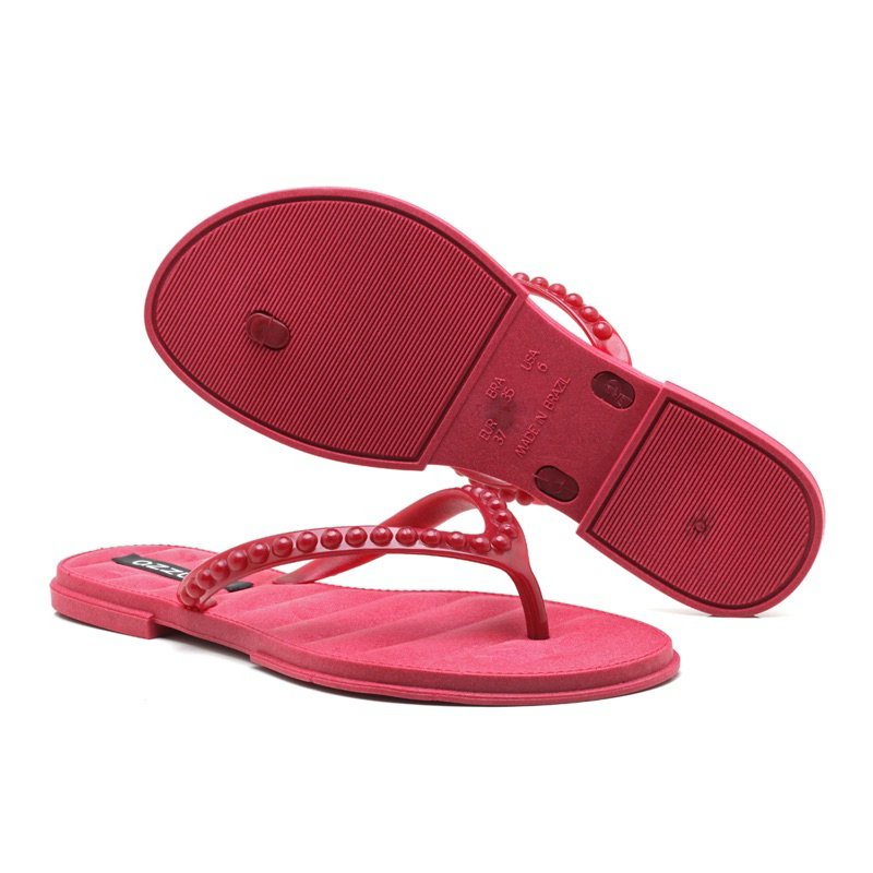 Chinelo Feminino Pérola Confortável | Rasteirinha Casual Macia Antiderrapante Elegante