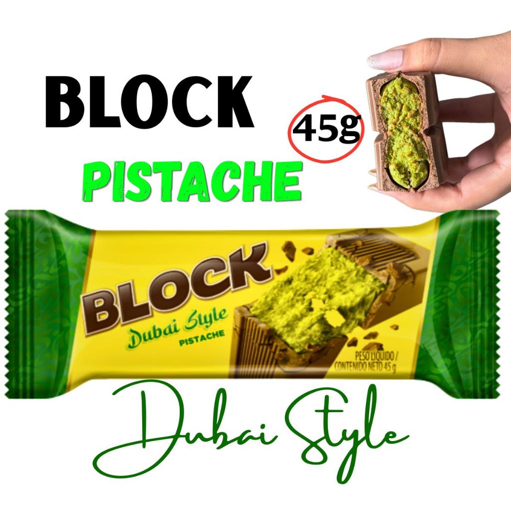 Block Dubai Style Pistache 45g Arcor