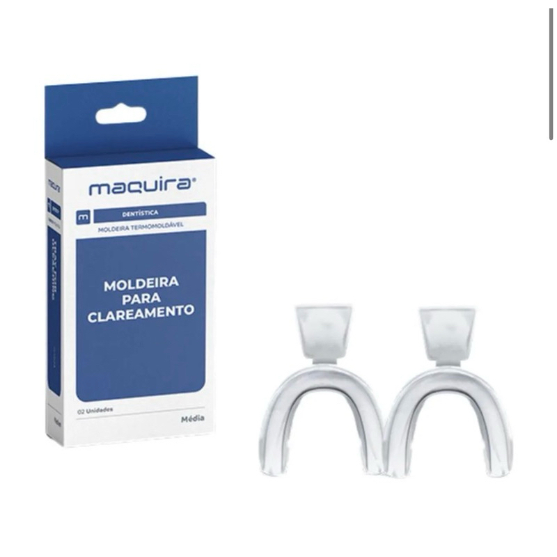 Placas de silicone Moldável com Anvisa - Moldeira bucal 1 par