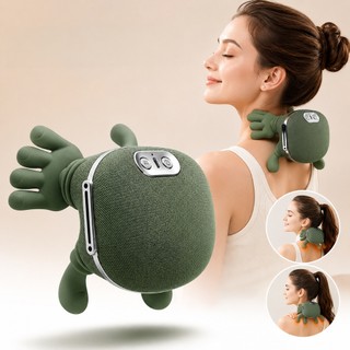 Massageador Cervical Pescoço Ombro 8 Pontos Aquecimento Elétrico Relaxamento e Alívio