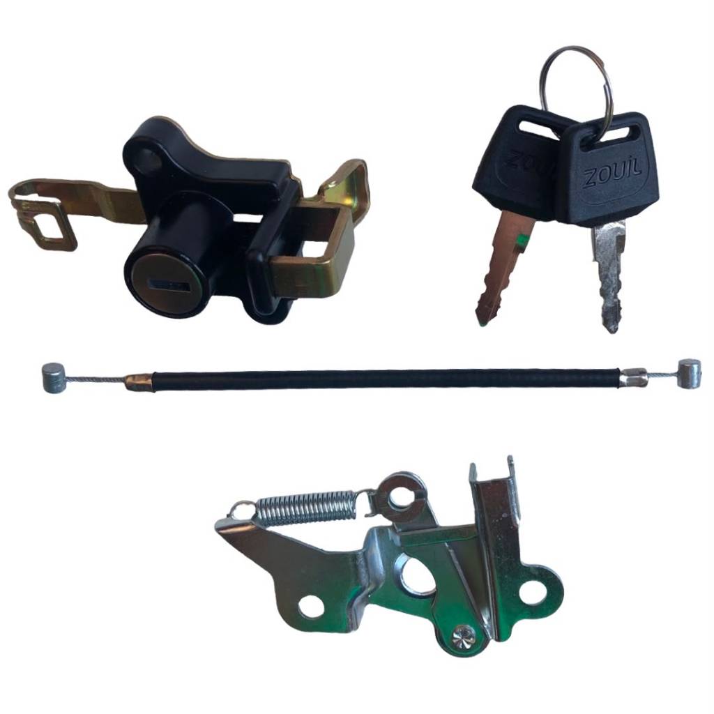 Kit Trava Banco + Cabo + suporte Trava Banco Cbx 200 Strada