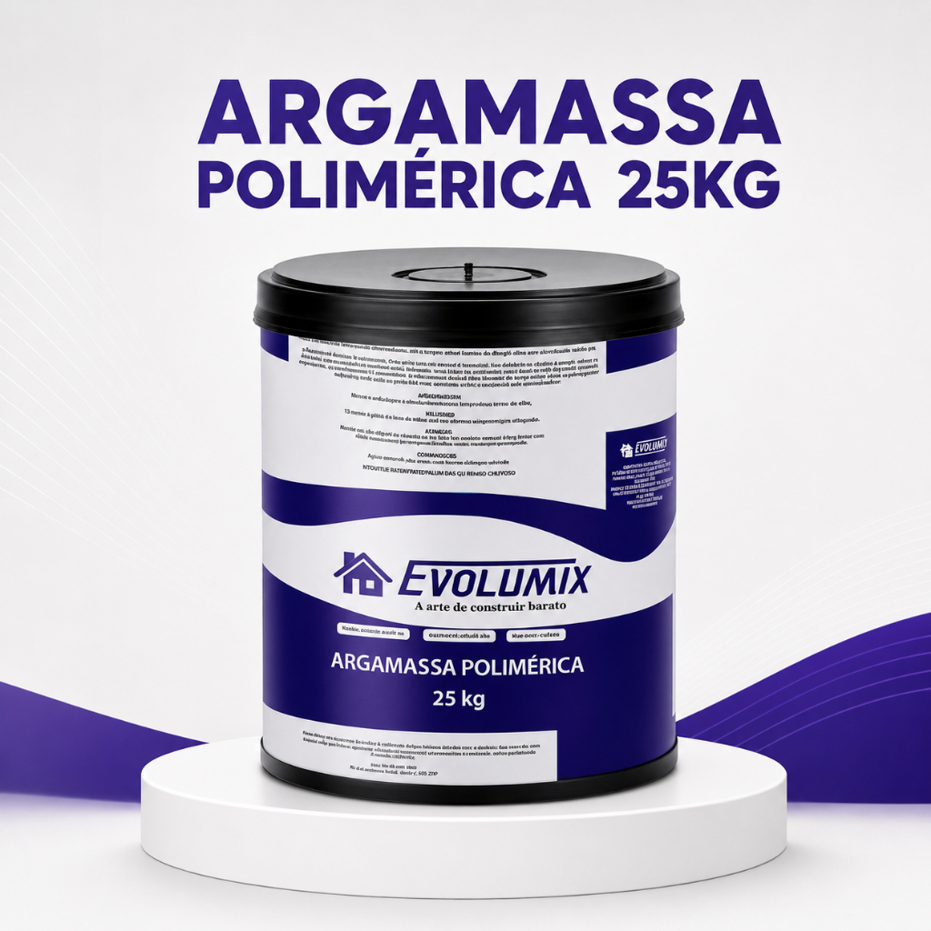 Argamassa Polimérica 25kg Barrica Alta Aderência para Assentamento, Reparo e Impermeabilização