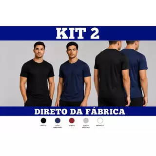 Kit 2 Camisetas Dry Fit Masculina - Casual - Treino - Academia - Esportes - Exercícios - Corrida