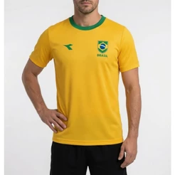 Camiseta Brasil Masculina Copa 2026 Diadora Campione Original Seleção Brasileira
