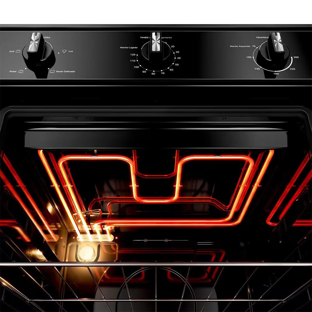 Forno Elétrico de Embutir 84 Litros COB84BE Porta Removível Timer Auto desligamento Luz Interna Consul — imagem 2 de 2
