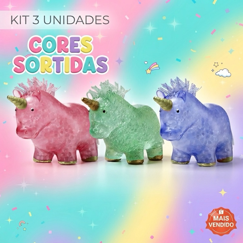 kit  3 Squishy Viral Tiktok Brinquedo Macio Super Gostoso Apertar