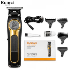 Kemei 2351 Usb Recarregável Máquina de Cortar cabelo sem fio elétrico masculino 7200 RPM 5W Portátil