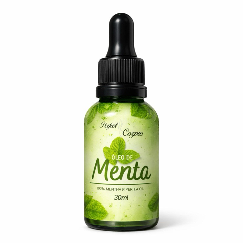 Óleo Essencial de Menta Piperita 30ml – 100% Puro | Aromaterapia, Massagem e Difusor