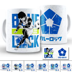 Caneca Blue Lock Isagi Kaiser Nagi Bachira Rin Vários Personagens