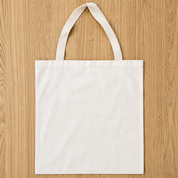 Sacola ecobag lisa Ecológica 100% algodão cru 40x40 — imagem 2 de 2