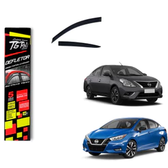 Calha de Chuva Nissan Versa 2011 a 2020 4 portas TG Poli Defletor Portas Protetor Janelas Fumê