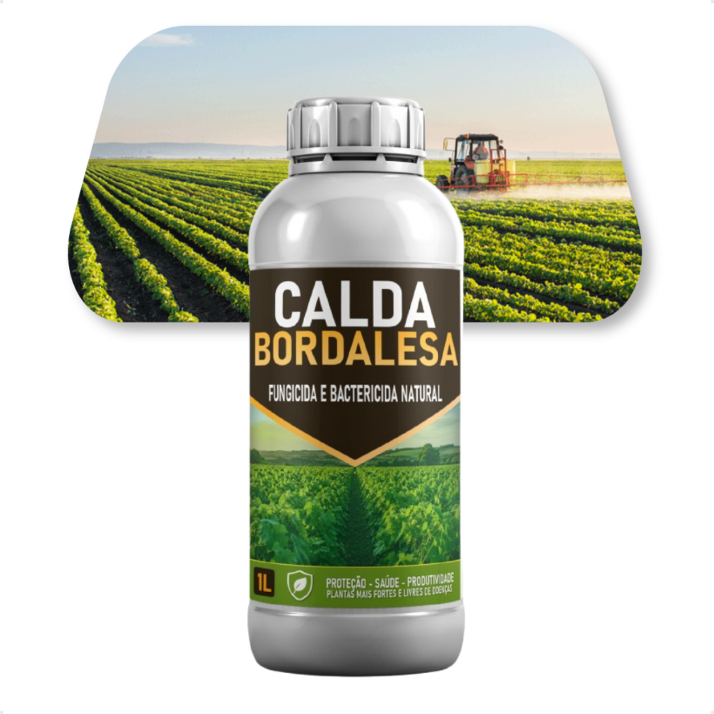 Calda Bordalesa 1L Fungicida Natural para Plantas Hortas e Jardim