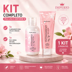 Kit Creme Depilatório Corporal Intimament + Creme Clareador Para Axilas E Virilhas - Abelha Rainha