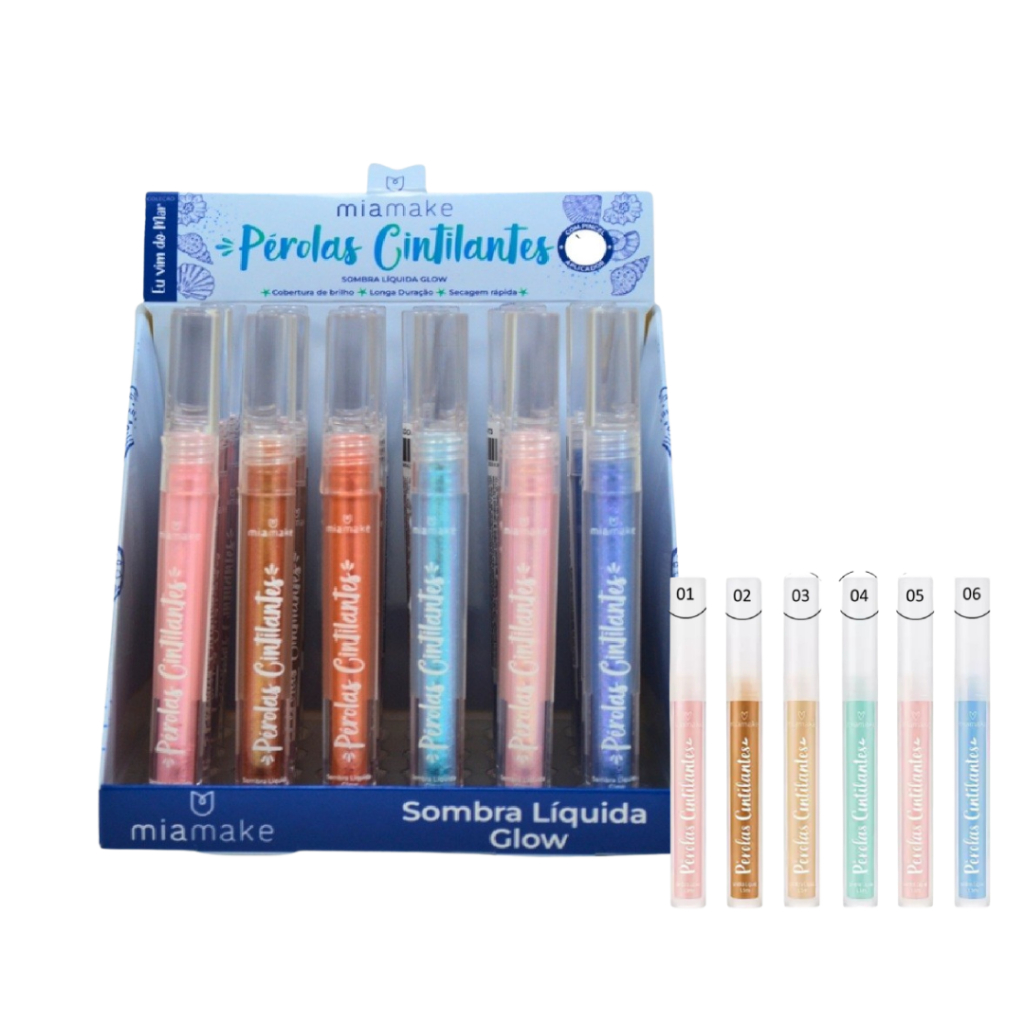 Sombra Líquida Glow Pérolas Cintilantes 1,5ml Mia Make Promoção