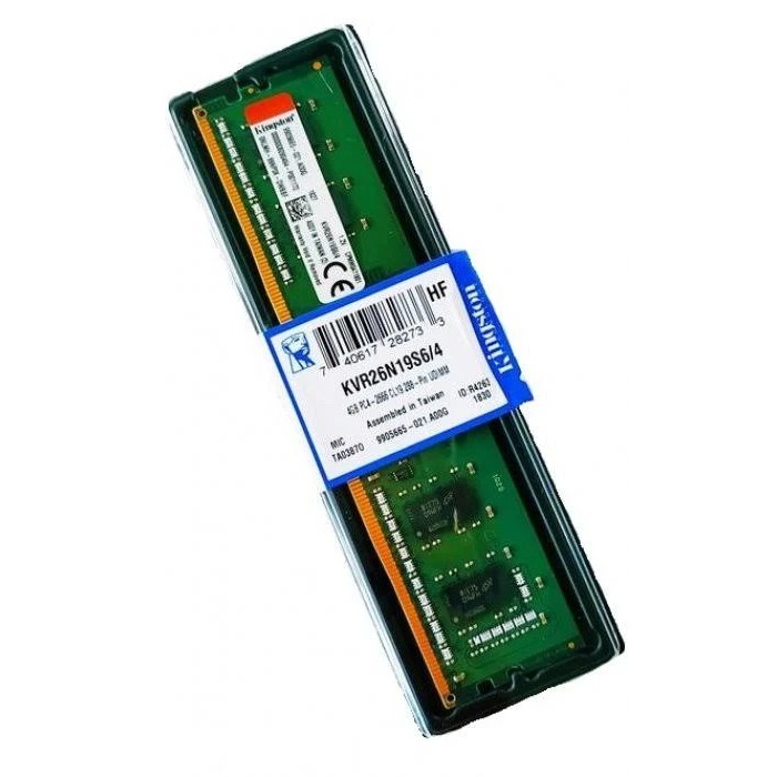 MEMÓRIA KINGSTON 4GB DDR4 2666MHz CL19 DIMM 26N19S8/4