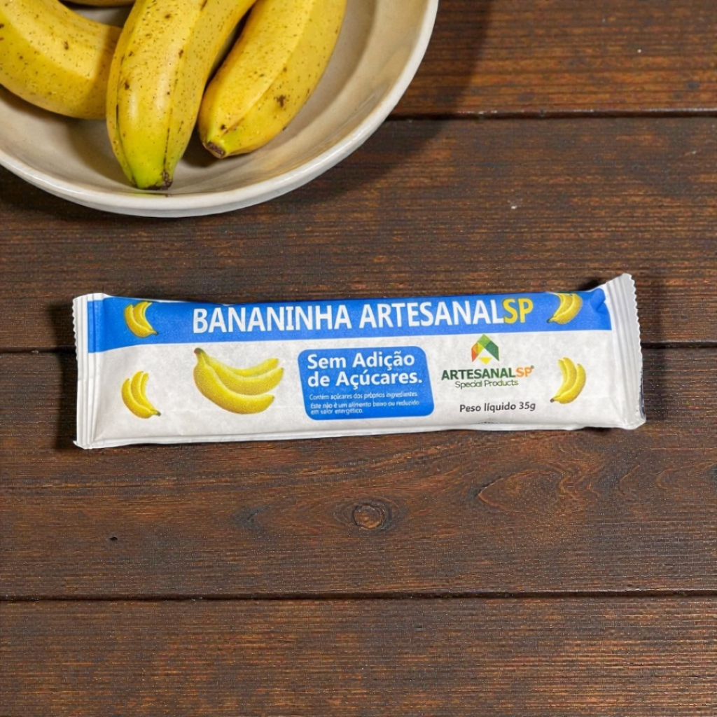 Bananinha Artesanal Zero Açúcar Com 20 unidades