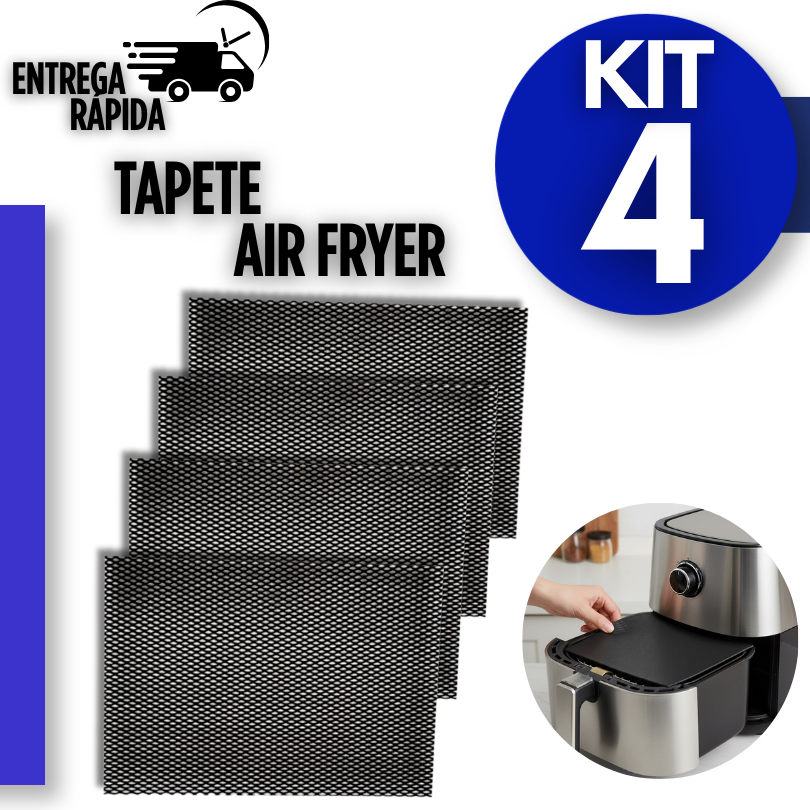 Manta Antiaderente para Grelha e Air Fryer Fácil de Limpar