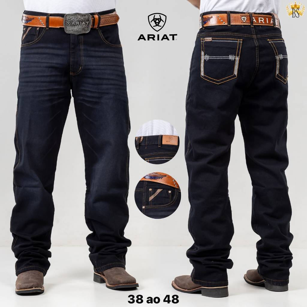 CALÇA COUNTRY ARIAT, CINCH, TEXAS FARM, KING FARM, WRANGLER RODEIO COUNTRY MODELO AMERICANO BALÃO