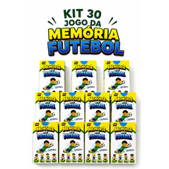 30 Jogo Memória Futebol Copa Do Mundo Brasil Cartas Jogadores Kit Lembrancinha Prenda Festa Criança