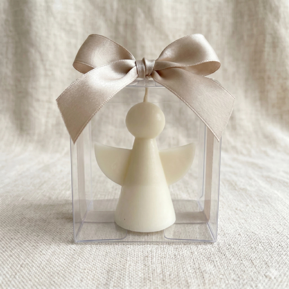 10 Velas Aromáticas | Anjo Personalizada para Batizado | Lembrancinha de Batismo, Maternidade e Primeira Comunhão
