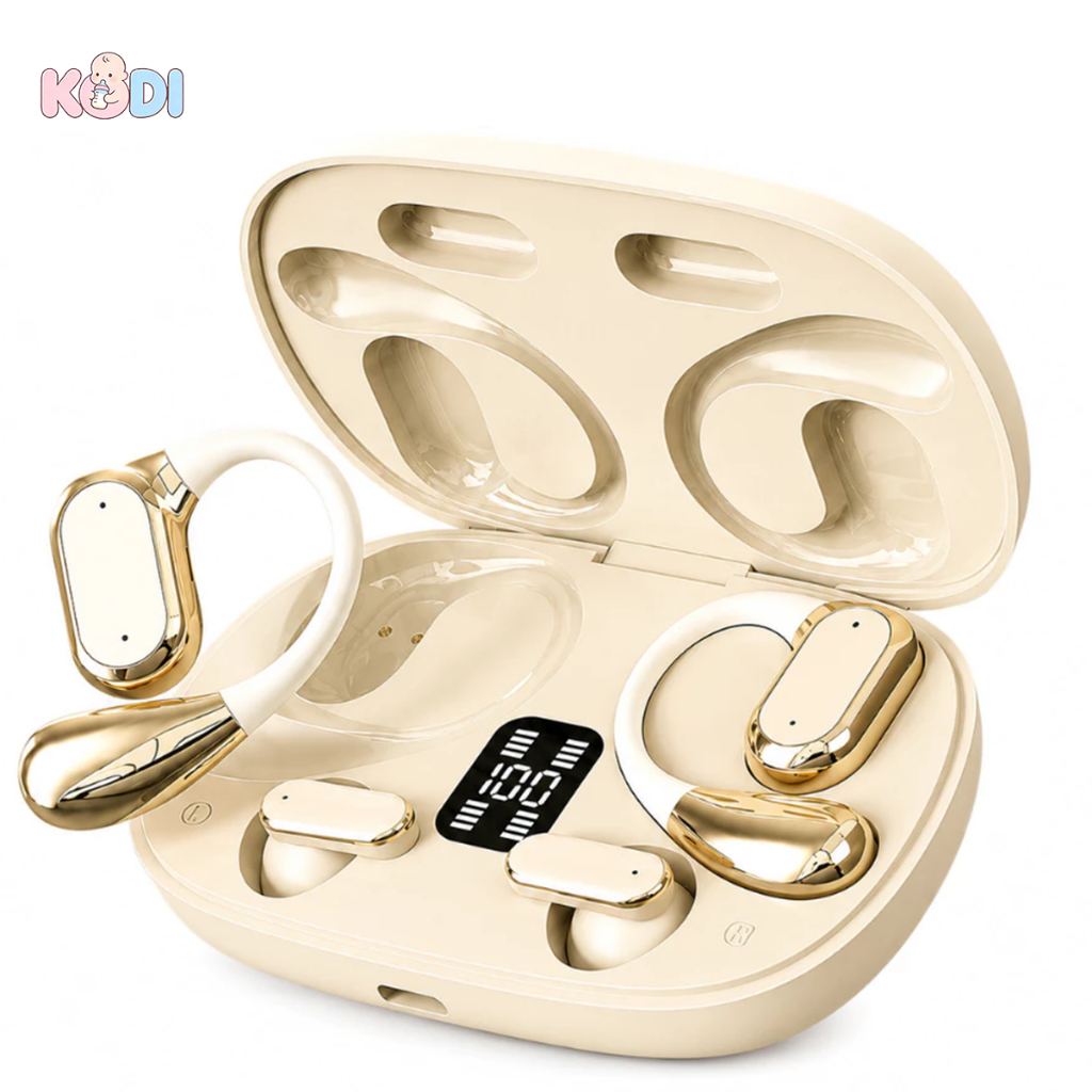 Fone de Ouvido Bluetooth 5.4 Sem Fio TWS Quatro Fones Display LED Redução Ruído Esportivo Pronta Entrega-B6