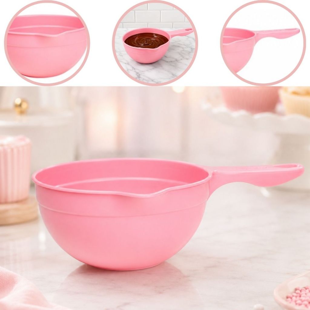 PANELINHA MULTIUSO ROSA BEBÊ DERRETEDEIRA DE CHOCOLATE PARA CONFEITEIROS BLUESTAR (CHOCO)