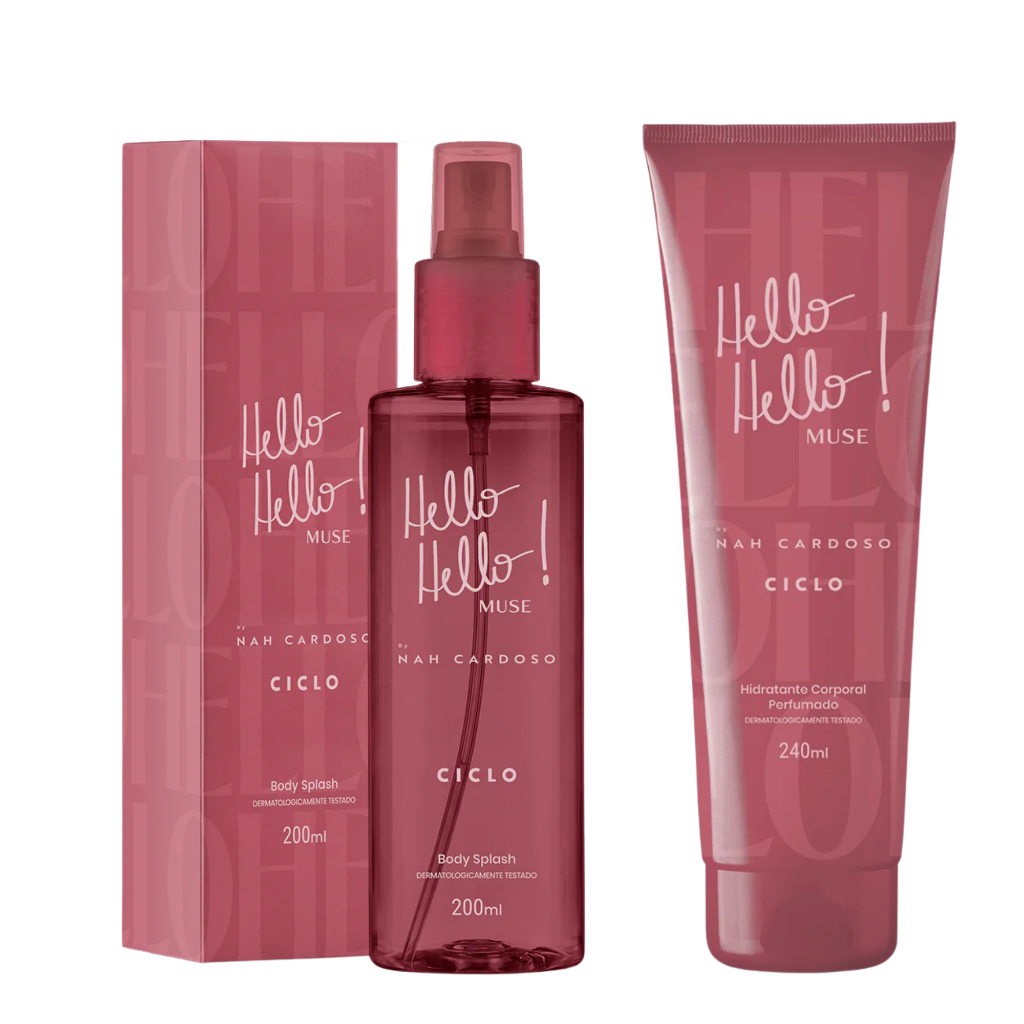 Combo Kit Linha Completa Muse Ciclo by Nah Cardoso Deo Colônia 100ml + Body + Hidratante — imagem 2 de 2