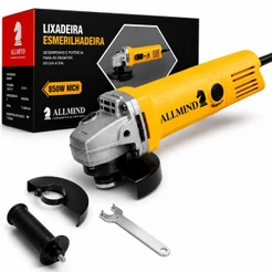 Esmerilhadeira Politriz Lixadeira Esmerilhadeira Corte E Polimento 850w Profissional Com Acessorios