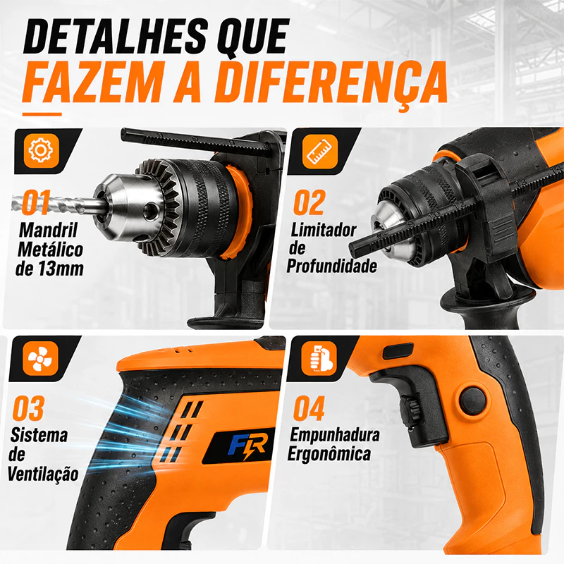 Furadeira de Impacto 900W 13mm — foto 8