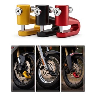 Trava de disco Cadeado Anti furto para Moto e Bicicleta Modelo universal para Freios a Disco Amarela