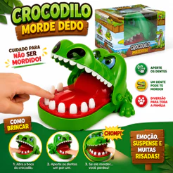 Brinquedo Crocodilo Morde Dedo Engraçado Boca Jogo Dentista Mordida Dedo Jacaré Roleta Jogo Brinquedo