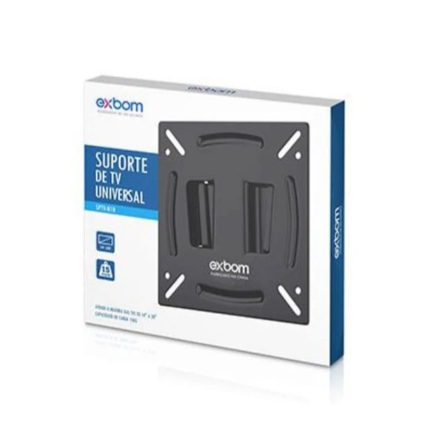 Suporte fixo Parede para TV e Monitor 14 à 28 polegadas até 15kg SPTV-N10