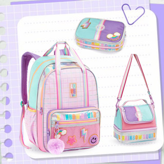 2027 Novo Kit Mochila Juvenil Feminina || Mochila Escolar 3 em 1 com Lancheira Térmica e Estojo Box - JT1867