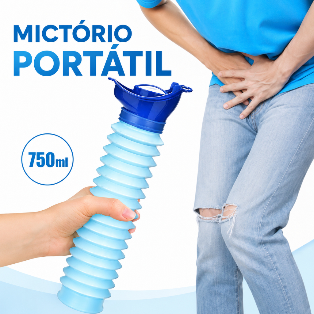 Garrafa Mictório Xixi Portátil Dobrável Viagem Acampamento Carro Vaso Sanitário Higiênico Carnaval