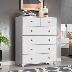 Cômoda 6 Gavetas Vittoria Albatroz