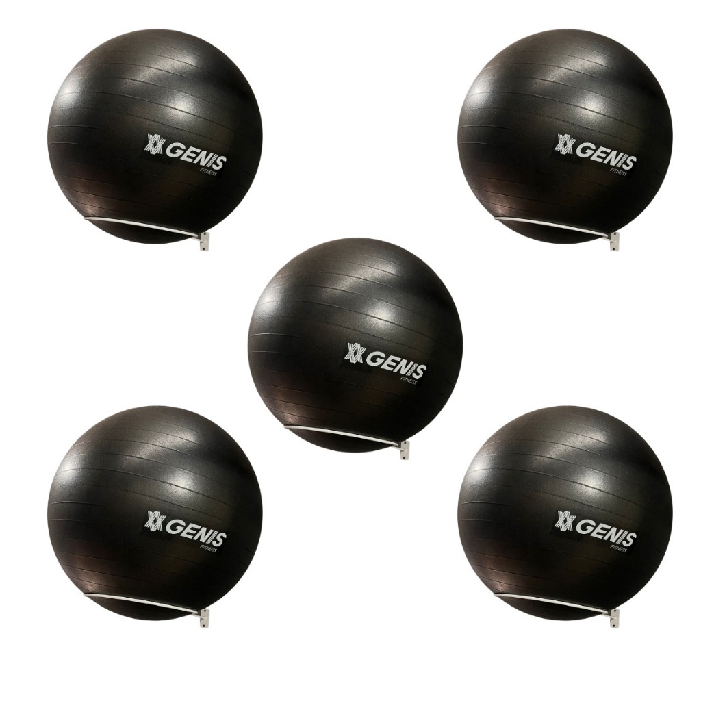 Kit 05 Suporte Bola Suiça Pilates Reforçado + Parafusos e Buchas