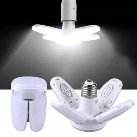 Kit Lâmpada Led bivolt 110v e 220v Pétalas Dobrável Ajustável 60W Forte Decoração Pronta Entrega envio imediato